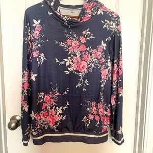 Floral Hoodie Size Small